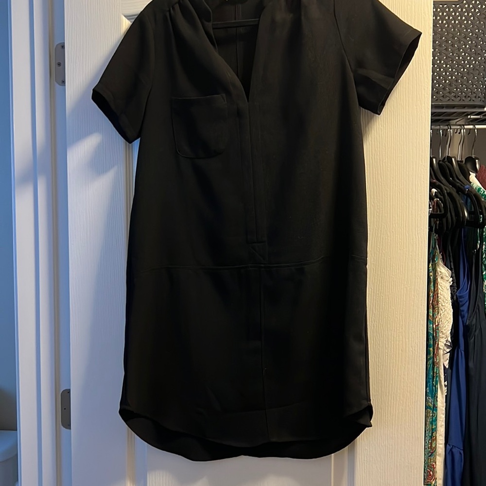 Black Shirt Dress Size S
